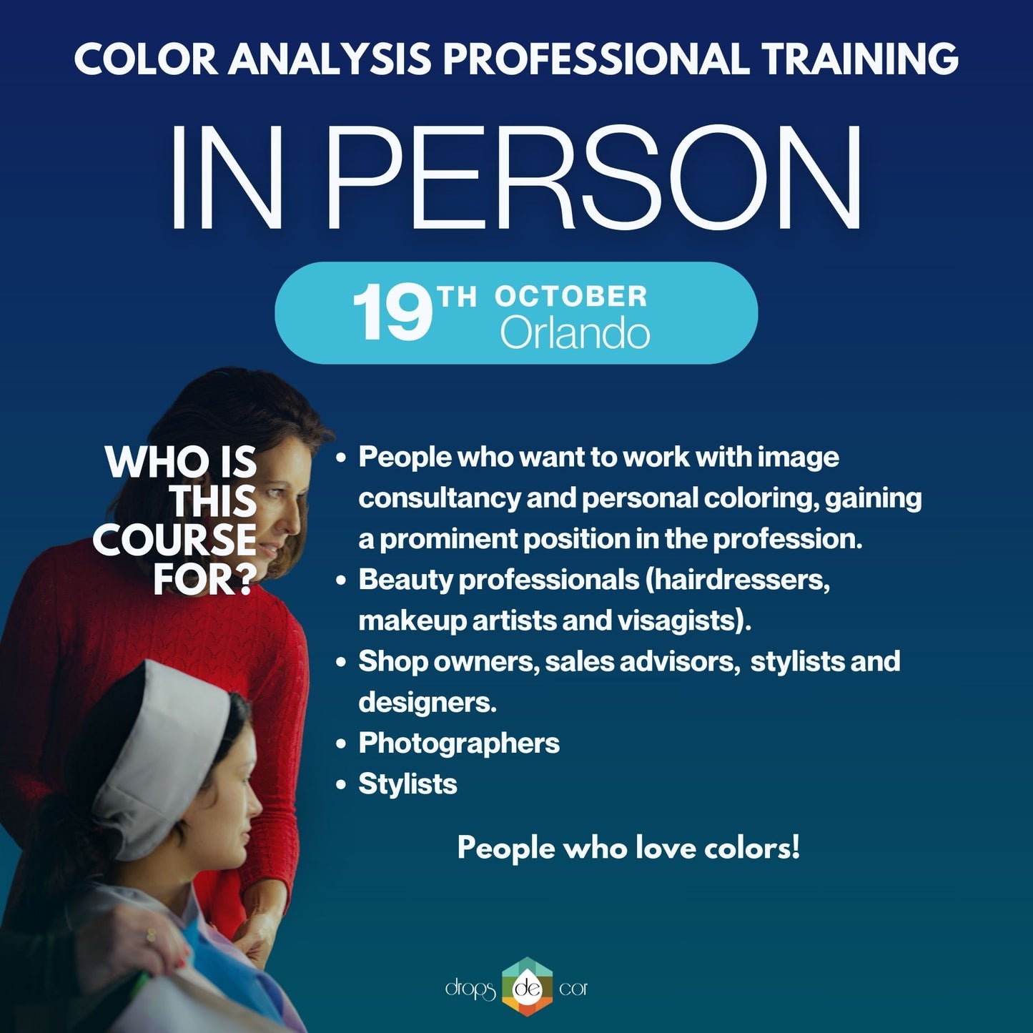 Color Analysis In Person Training Course -ORLANDO