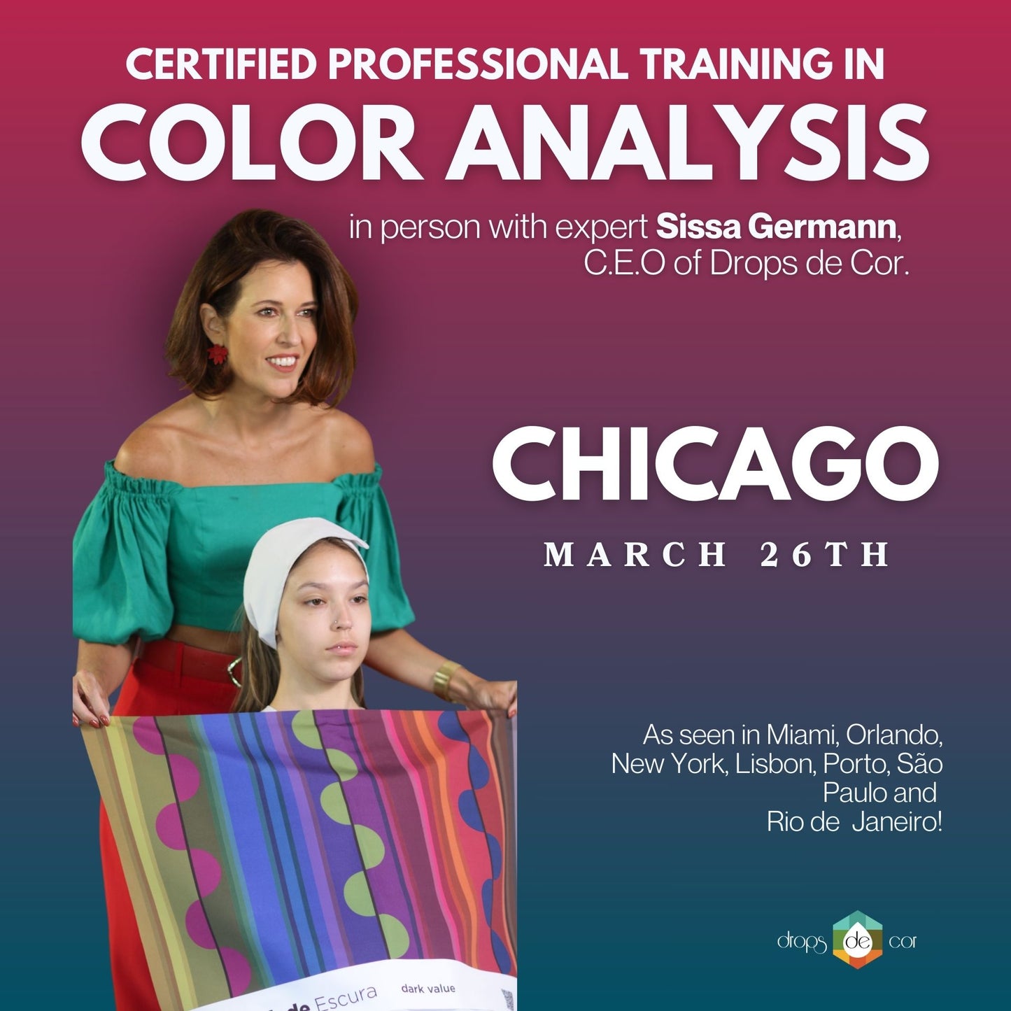 Color Analysis In Person Training Course - Chicago