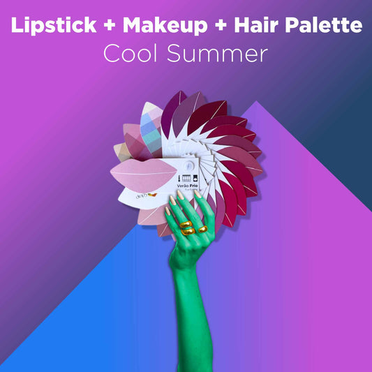 Cool Summer - Lipstick + Hair + Makeup Color Palette